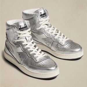 NWT Diadora MI Metallic Basket High Top Men’s Leather shoe Size 7.5